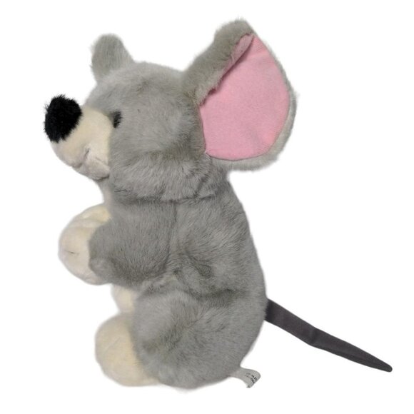 Gray Mouse Rodent Big Ears Plush Stuffed Animal 12.25" - Picture 4 of 7